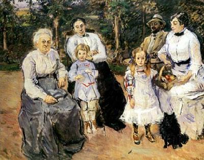 Max Slevogt Familie Slevogt im Garten von Godramstein France oil painting art